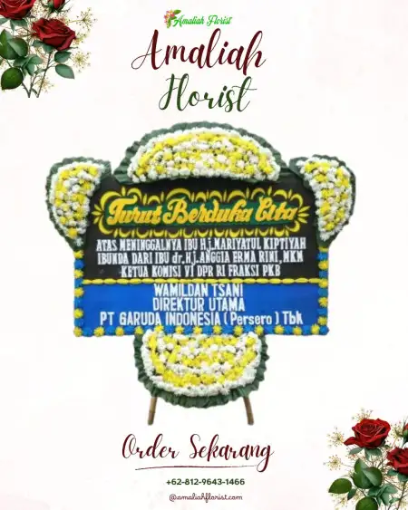 Papan Bunga Duka Outdoor Wedding Puncak