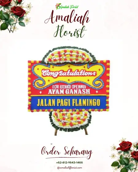 Sewa Papan Bunga Outdoor Wedding Puncak